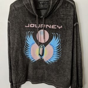 Torrid - Vinyl Icons cropped hoodie- size zero